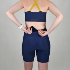 Cuissard Cyclisme Femme Bleu Ecoresponsable -Shimano Soldes Boutique cuissard cyclisme femme bleu ecoresponsable 2