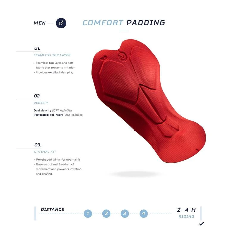 Rogelli Cuissard Long Velo Avec Bretelless Avec Peau Homme - Essential HI VIS 2 Rogelli Cuissard Long Velo Avec Bretelless Avec Peau Homme - Essential HI VIS – Image 2