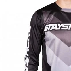 Stay Strong Maillot BMX Manches Longues Staystrong - Chevron Noir -Shimano Soldes Boutique maillot bmx manches longues staystrong chevron noir 4