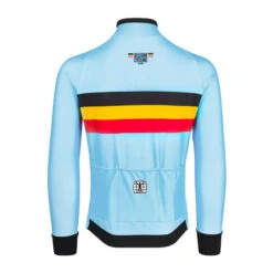 Bioracer Maillot Cycliste à Manches Longues - Bleu - Officiel Equipe Belgique (2023) -Shimano Soldes Boutique maillot cycliste a manches longues bleu officiel equipe belgique 2023 2
