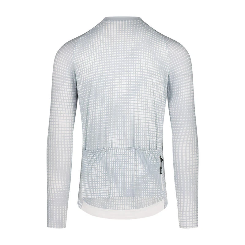Bioracer Maillot Cycliste à Manches Longues Pour Hommes - Gris - Optic Art 2 Bioracer Maillot Cycliste à Manches Longues Pour Hommes - Gris - Optic Art – Image 2