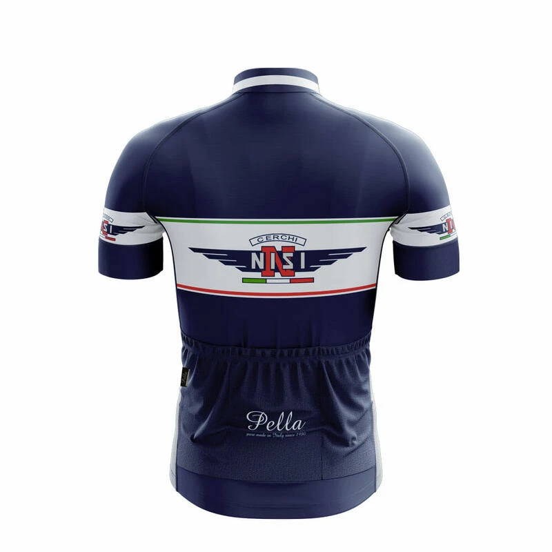 Maillot De Cyclisme à Manches Courtes Bleu Cerchi Nisi 2 Maillot De Cyclisme à Manches Courtes Bleu Cerchi Nisi – Image 2