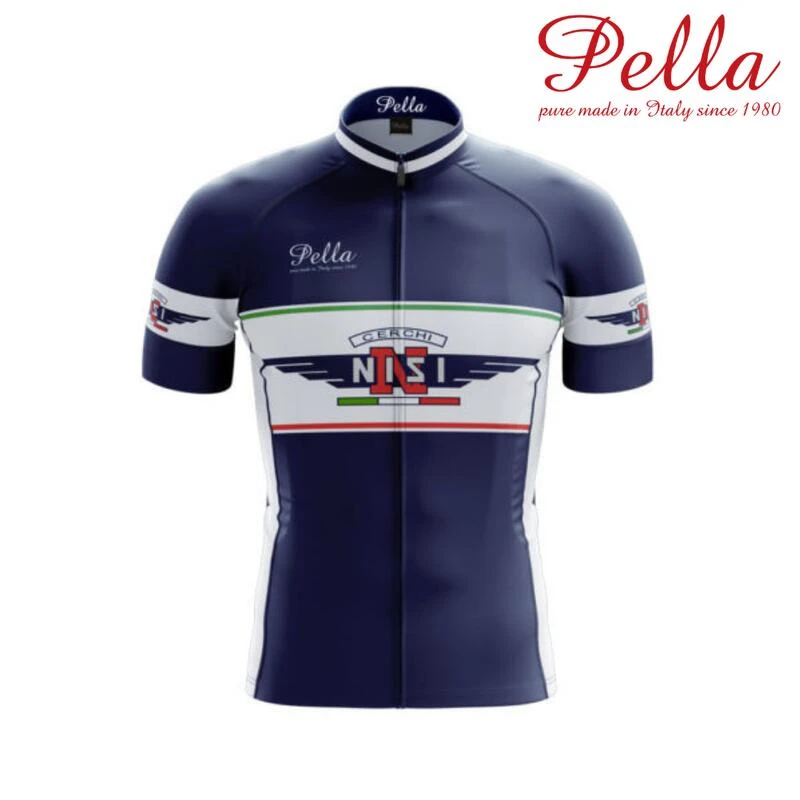Maillot De Cyclisme à Manches Courtes Bleu Cerchi Nisi 1 Maillot De Cyclisme à Manches Courtes Bleu Cerchi Nisi