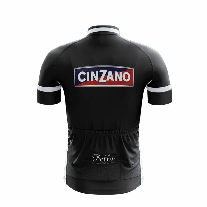 Maillot De Cyclisme à Manches Courtes Cinzano Vintage 2 Maillot De Cyclisme à Manches Courtes Cinzano Vintage – Image 2
