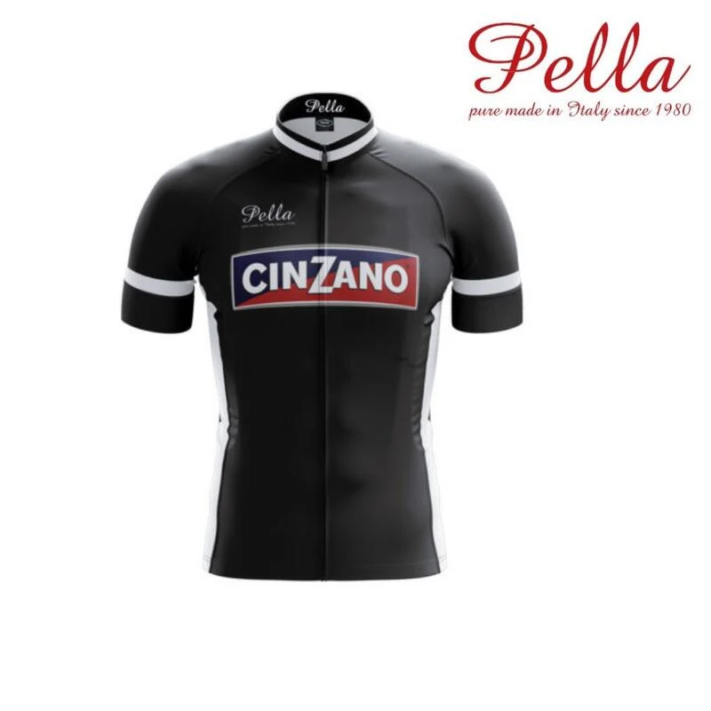 Maillot De Cyclisme à Manches Courtes Cinzano Vintage 1 Maillot De Cyclisme à Manches Courtes Cinzano Vintage