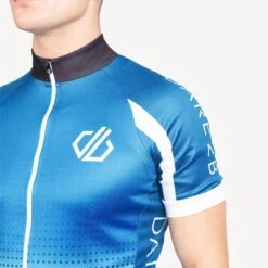 Dare 2b Maillot De Cyclisme VIRTUOSITY Homme (Bleu Pétrole / Blanc / Noir) -Shimano Soldes Boutique maillot de cyclisme virtuosity homme bleu petrole blanc noir 2