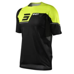 Maillot Manches Courtes Shot Revolt Noir/Jaune -Shimano Soldes Boutique maillot manches courtes shot revolt noirjaune 4