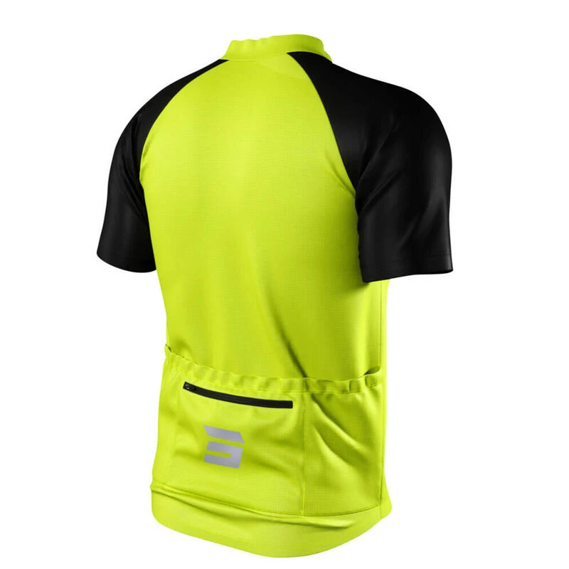 Maillot Manches Courtes Shot Unlimited Zip Jaune 3 Maillot Manches Courtes Shot Unlimited Zip Jaune – Image 3