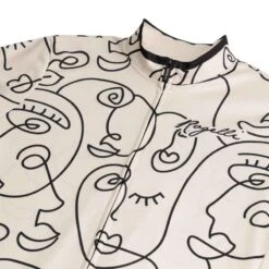 Rogelli Maillot Manches Courtes Velo Femme - Faces -Shimano Soldes Boutique maillot manches courtes velo femme faces 3