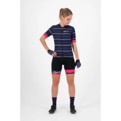 Rogelli Maillot Manches Courtes Velo Femme - Stripe -Shimano Soldes Boutique maillot manches courtes velo femme stripe 2