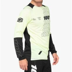 100% Maillot Manches Longues - R-Core Jaune/Noir -Shimano Soldes Boutique maillot manches longues r core jaunenoir 3