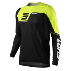 Maillot Manches Longues Shot Revolt Noir/Jaune -Shimano Soldes Boutique maillot manches longues shot revolt noirjaune 3