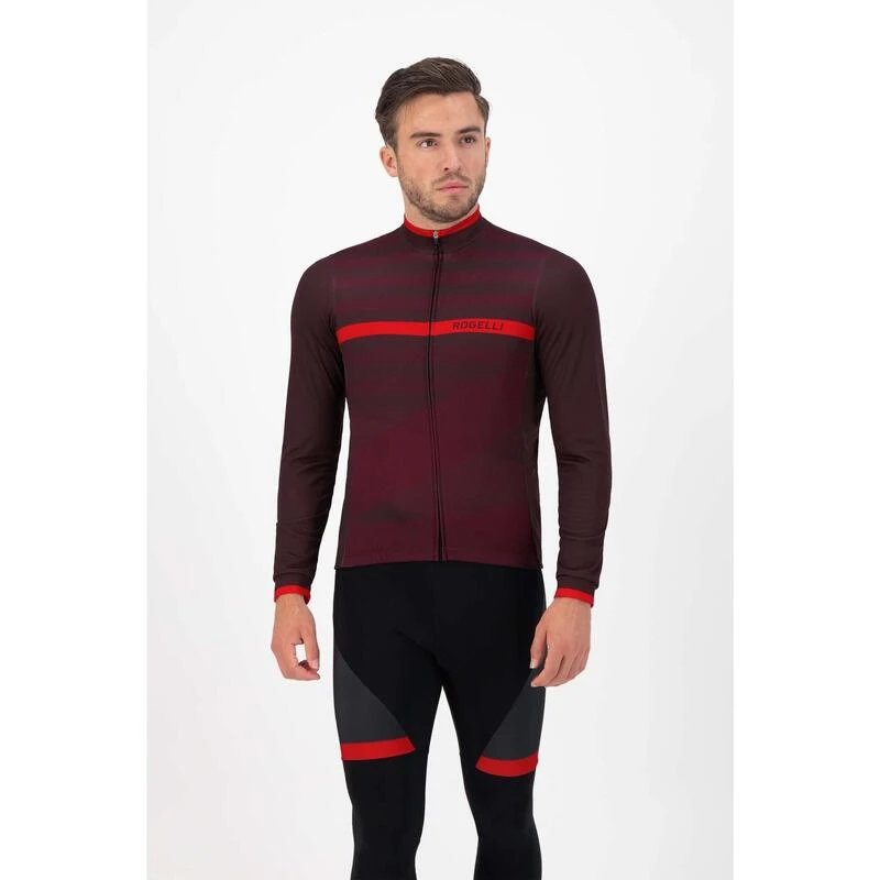 Rogelli Maillot Manches Longues Velo Homme - Stripe 3 Rogelli Maillot Manches Longues Velo Homme - Stripe – Image 3