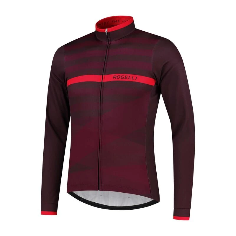 Rogelli Maillot Manches Longues Velo Homme - Stripe 1 Rogelli Maillot Manches Longues Velo Homme - Stripe