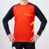 Maillot Vélo FreeRide Rouge Manches Longues