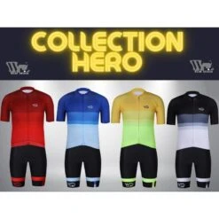 Maillot Vélo HERO Bleu -Shimano Soldes Boutique maillot velo hero bleu 3