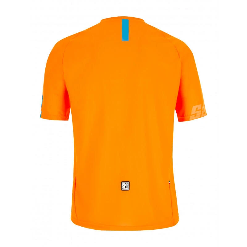 Santini Sasso - Maillot Mtb - Unisex - Orange-fluo - Vélo 2 Santini Sasso - Maillot Mtb - Unisex - Orange-fluo - Vélo – Image 2
