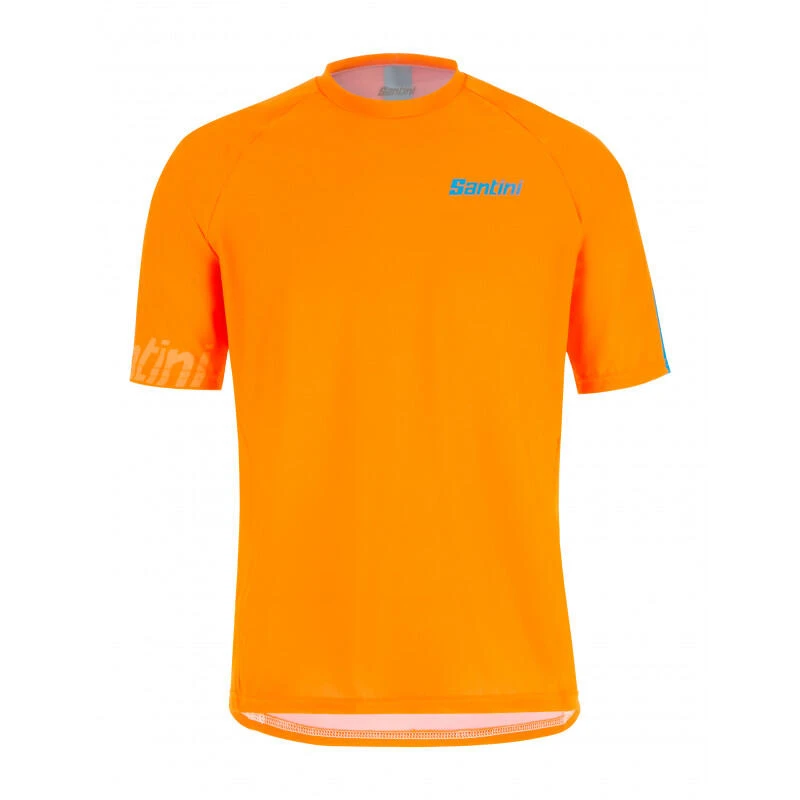 Santini Sasso - Maillot Mtb - Unisex - Orange-fluo - Vélo 1 Santini Sasso - Maillot Mtb - Unisex - Orange-fluo - Vélo