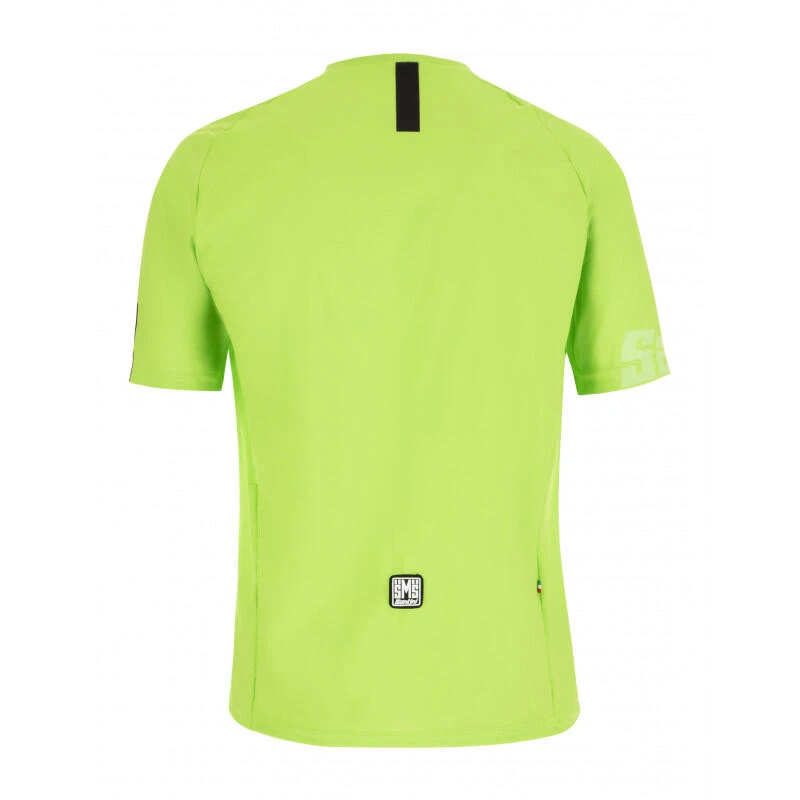 Santini Sasso - Maillot Mtb - Unisex - Vert-fluo - Vélo 2 Santini Sasso - Maillot Mtb - Unisex - Vert-fluo - Vélo – Image 2