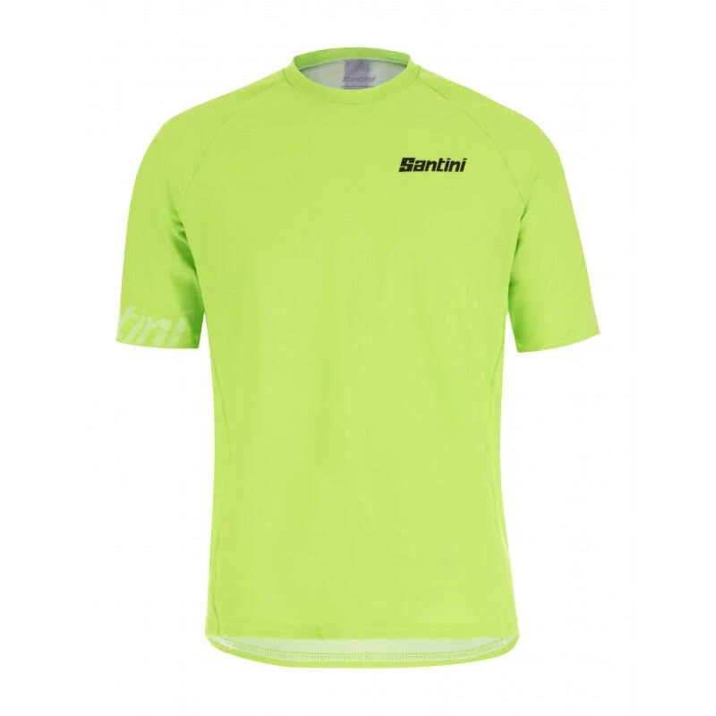 Santini Sasso - Maillot Mtb - Unisex - Vert-fluo - Vélo 1 Santini Sasso - Maillot Mtb - Unisex - Vert-fluo - Vélo