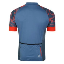 Dare 2b Stay The Course II T-shirt De Cyclisme Zippé à Moitié Pour Homme - Bleu -Shimano Soldes Boutique stay the course ii t shirt de cyclisme zippe a moitie pour homme bleu 2