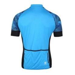 Dare 2b Stay The Course II T-shirt De Cyclisme Zippé à Moitié Pour Homme - Bleu Vif -Shimano Soldes Boutique stay the course ii t shirt de cyclisme zippe a moitie pour homme bleu vif 2