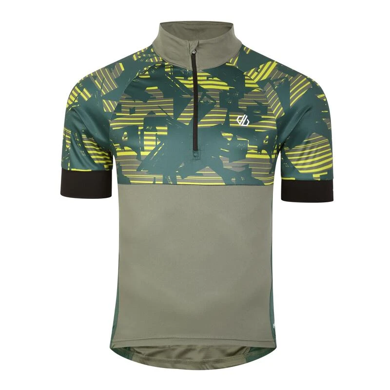 Dare 2b Stay The Course II T-shirt De Cyclisme Zippé à Moitié Pour Homme - Vert 1 Dare 2b Stay The Course II T-shirt De Cyclisme Zippé à Moitié Pour Homme - Vert