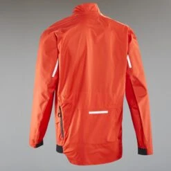 Rockrider VESTE COUPE PLUIE VELO VTT EXPL 500 ROUGE -Shimano Soldes Boutique veste coupe pluie velo vtt expl 500 rouge 3