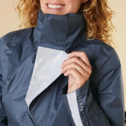 BTWIN VESTE PLUIE CHAUDE VÉLO 540 FEMME BLEU MARINE -Shimano Soldes Boutique veste pluie chaude velo 540 femme bleu marine 3
